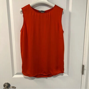 Vince red silk top size XS